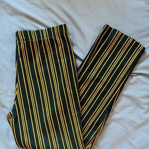 Striped Black and Yellow Pants